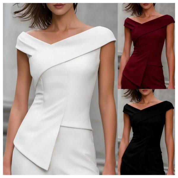 Sleek Asymmetric Cocktail Dress