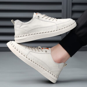 2350a403-9907-4601-a74c-f92efc1f1bfa.jpg Men's Solid Color Versatile Genuine Leather Casual Sneakers