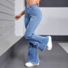 Sweetheart Cut-Out Flare Jeans