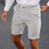 6280f648-58cd-407f-b664-7ed9333fd7c4.jpg Men's Casual Solid Color Straight-Cut Shorts