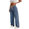Azure Drift Wide-Leg Jeans