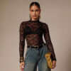 Night Noir Lace Bodysuit