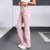 Sweetheart Cut-Out Flare Jeans